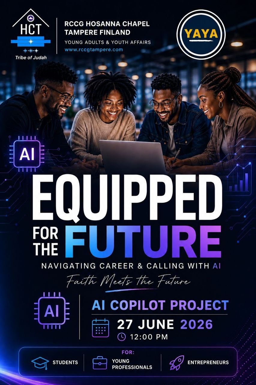 Equipped for the Future — AI Copilot Project flyer. Navigating Career & Calling with AI.